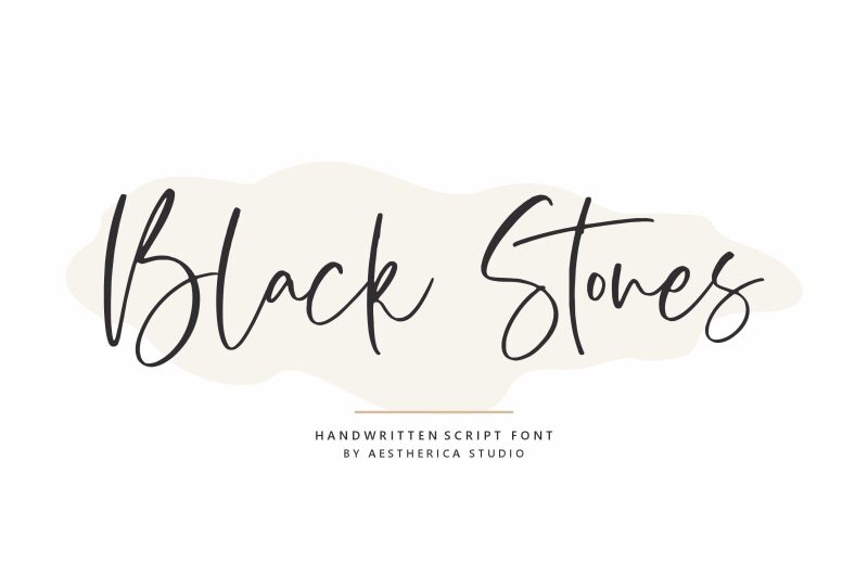 Black Stones Schriftart