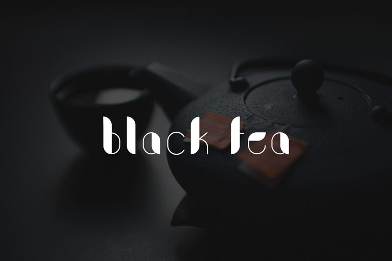 Black Tea Schriftart