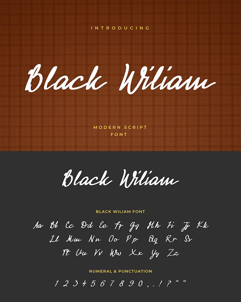 Black Wiliam Schriftart