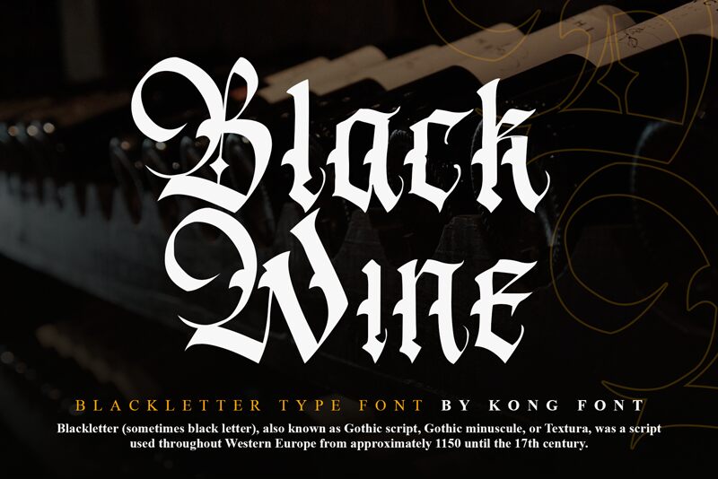 Black Wine Шрифт
