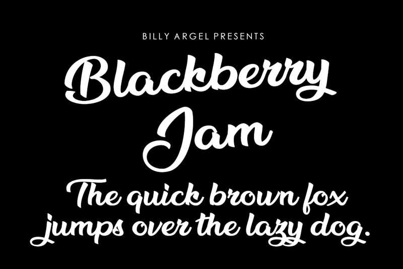 Blackberry Jam Schriftart