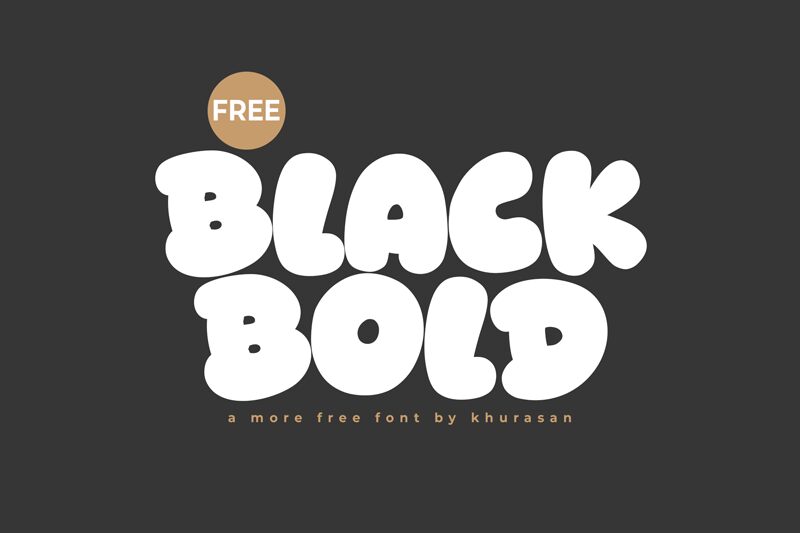 Blackbold — Prezentace písma