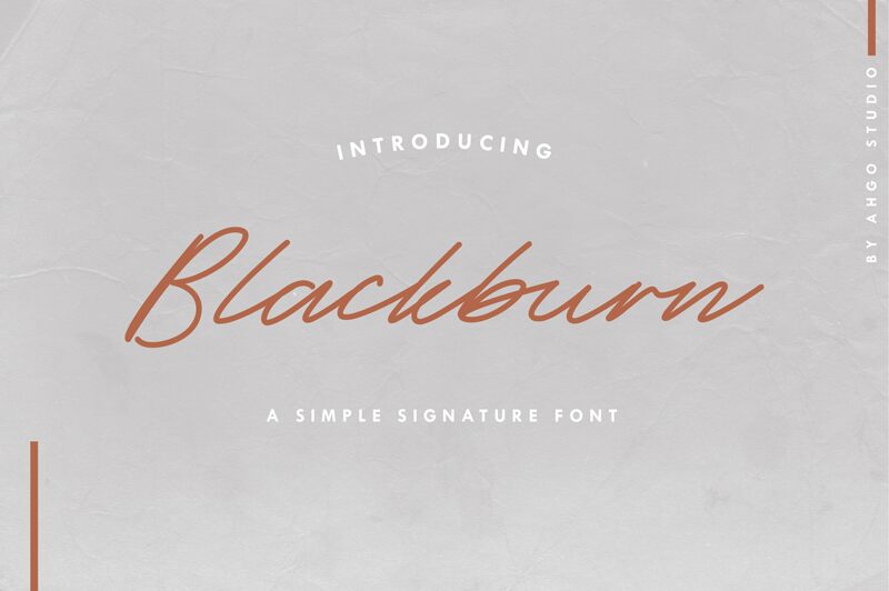 Blackburn Schriftart