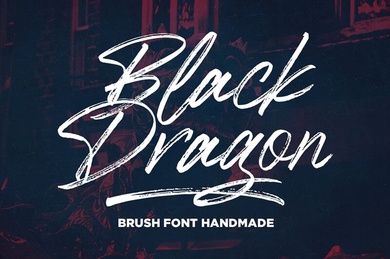 Black Dragon Schriftart
