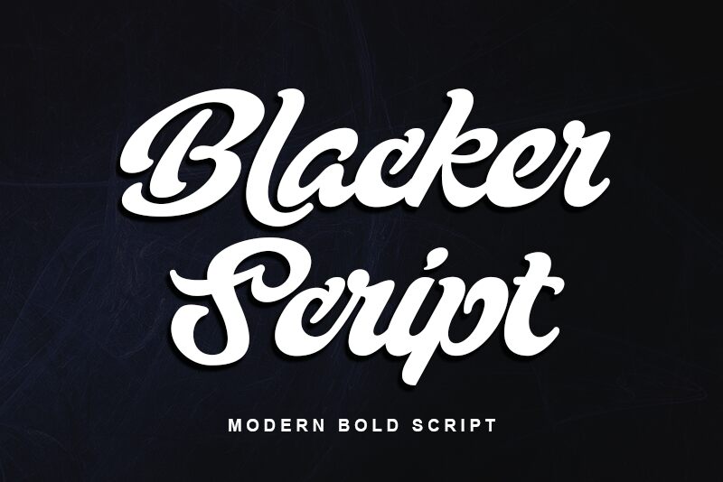 Blacker Script-Personal use font | Fonts2u.com