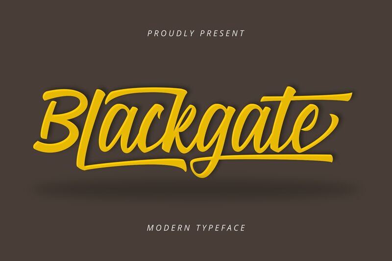 Blackgate Шрифт
