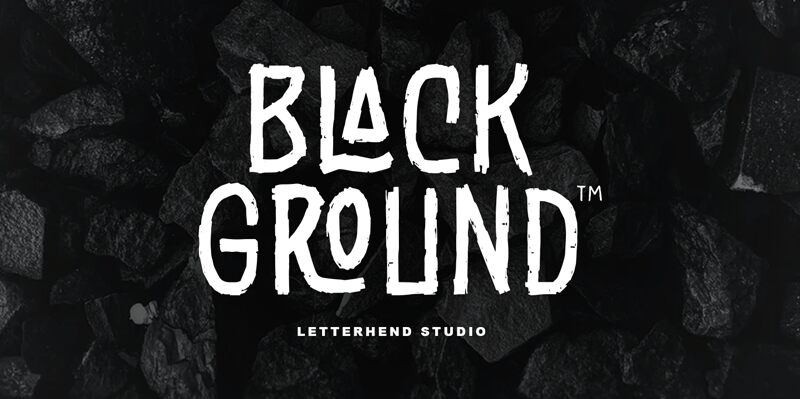 Black Grounds Schriftart