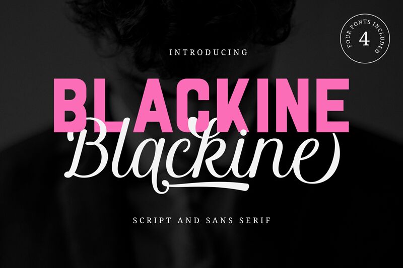 Blackine Schriftart