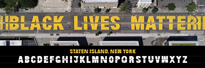 Black Lives Matter Staten Isl Czcionka