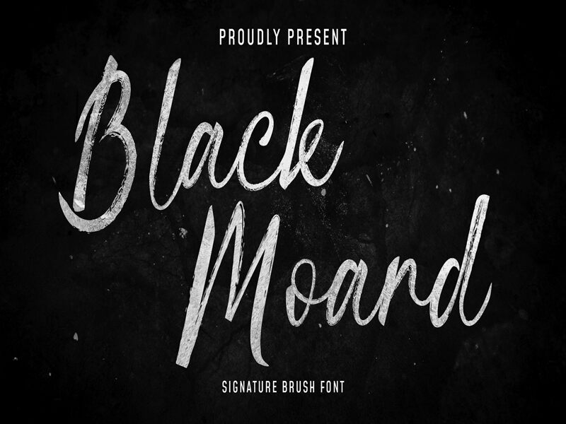 Blackmoard Signature Schriftart