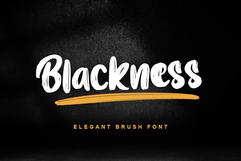 Blackness Schriftart