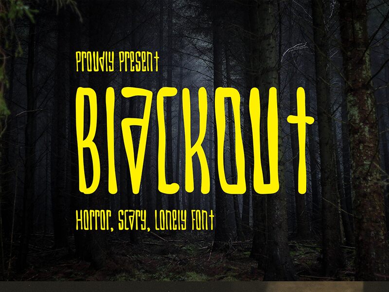 BlackOut-Demo font