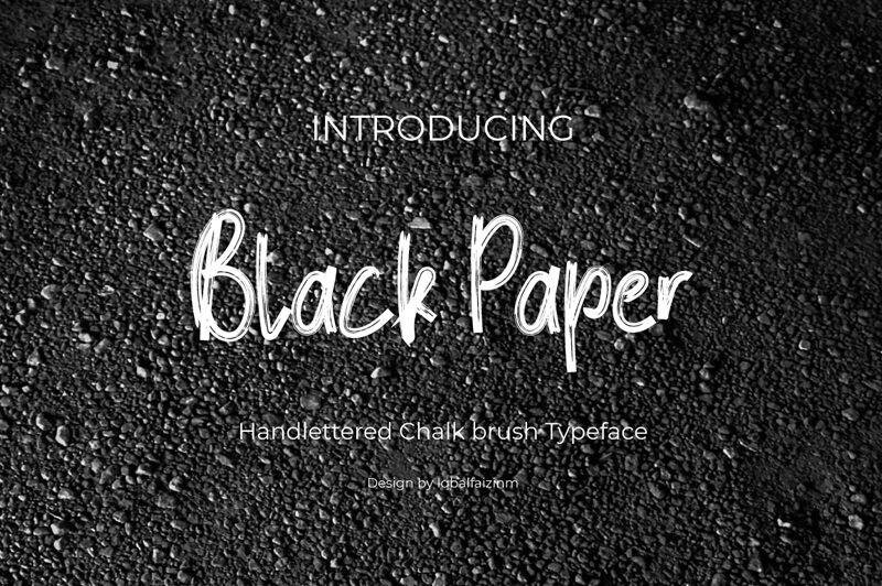 BlackPaper الخط