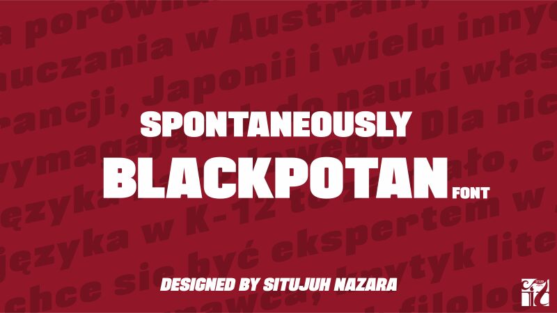 BLACKPLOTAN Czcionka