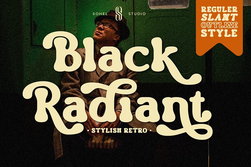 Black Radiant Schriftart