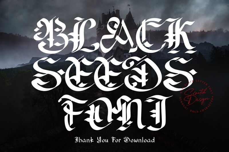 Blackseed Schriftart