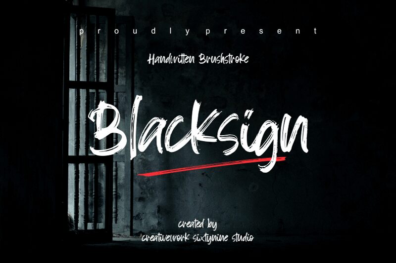 Blacksign Czcionka