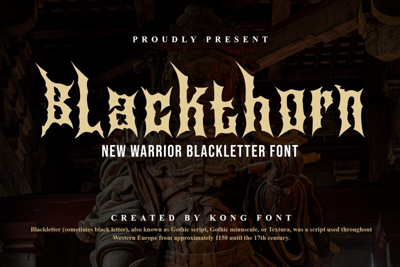 Blackthorn Schriftart