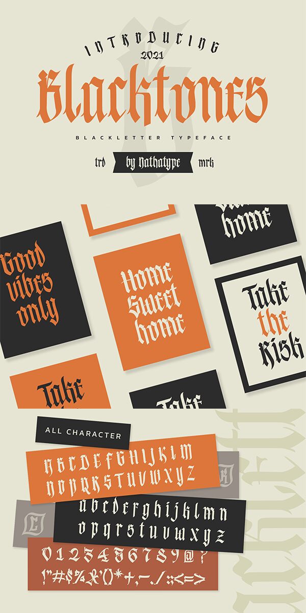 Blacktones Carattere