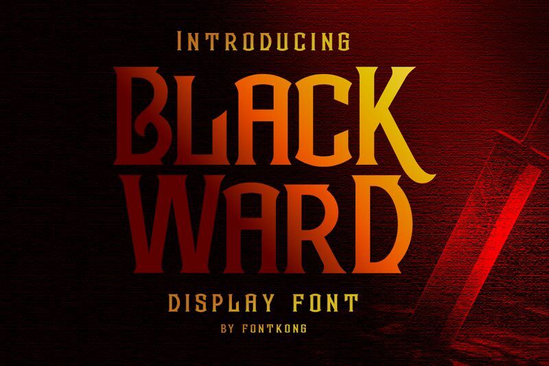 Blackward PERSONAL USE ONLY! — Apresentação da fonte