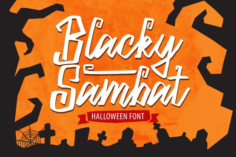 Blacky Sambat Schriftart