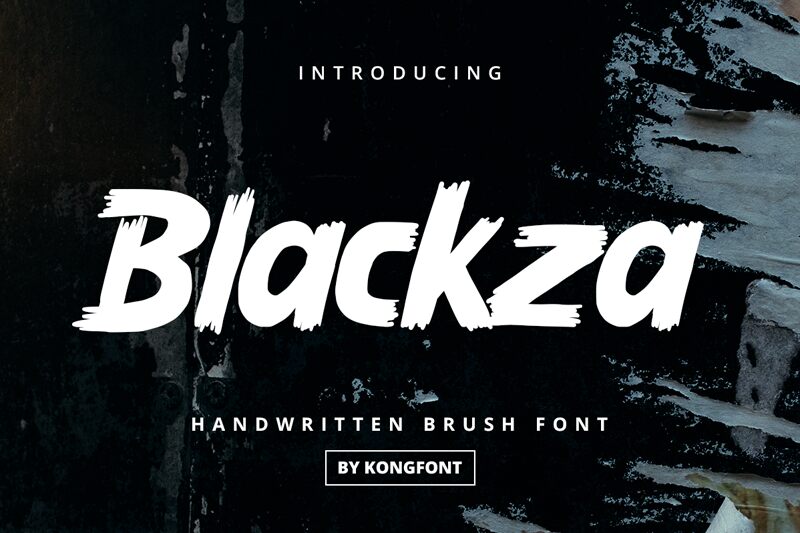 Blackza Schriftart