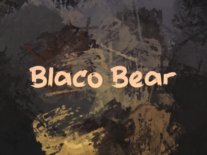 b Blaco Bear Schriftart