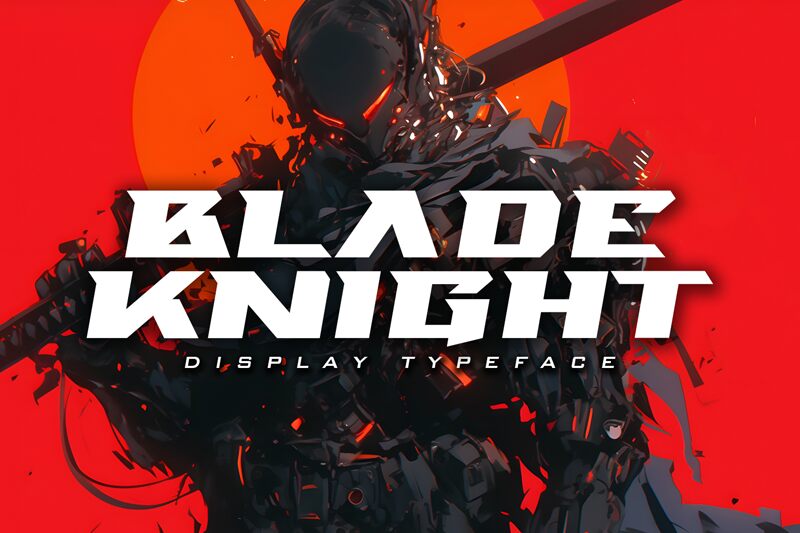 Blade Knight — Prezentace písma