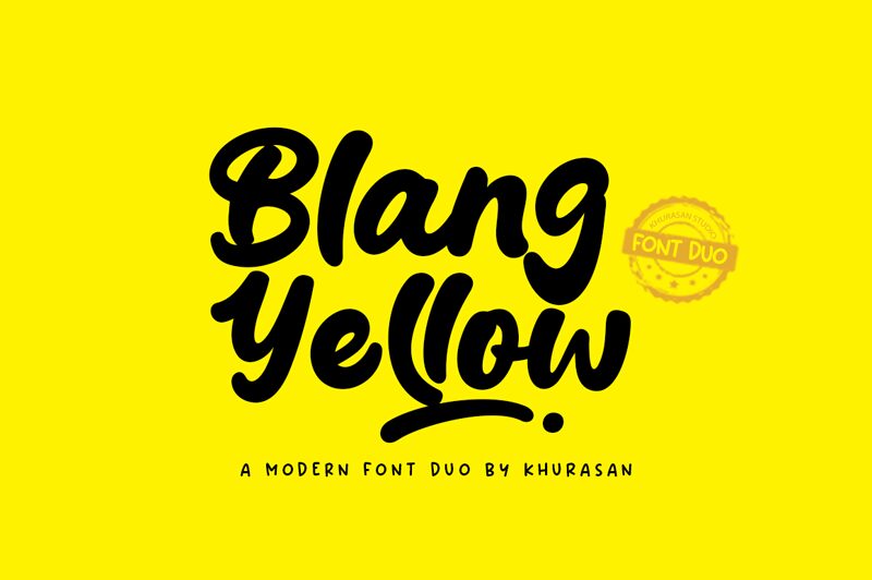 Blang Yellow 字体