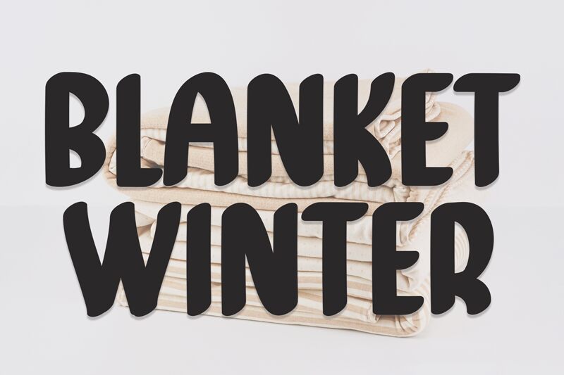 Blanket Winter Schriftart