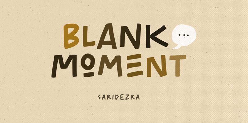 Blank Moment Schriftart