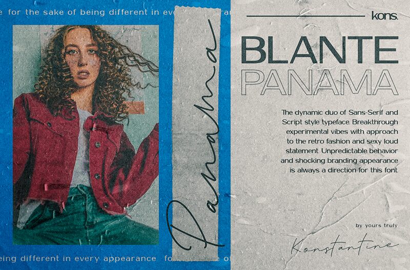 Blante Panama Script Czcionka