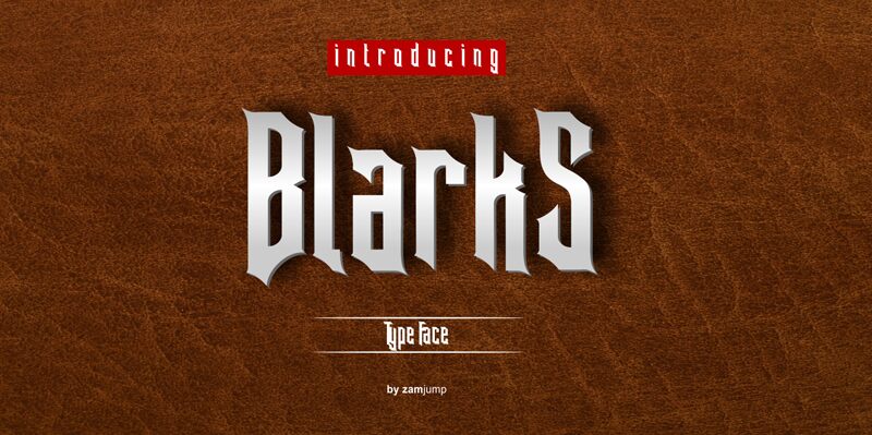 BLARKS Schriftart