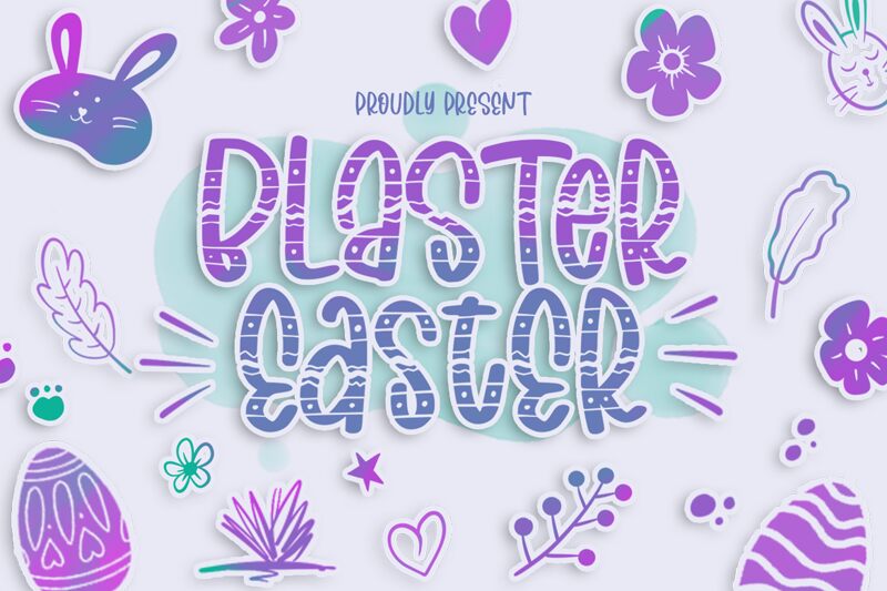 Blaster Easter Ornament Czcionka