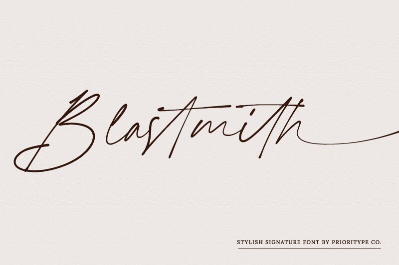 Blastmith Schriftart