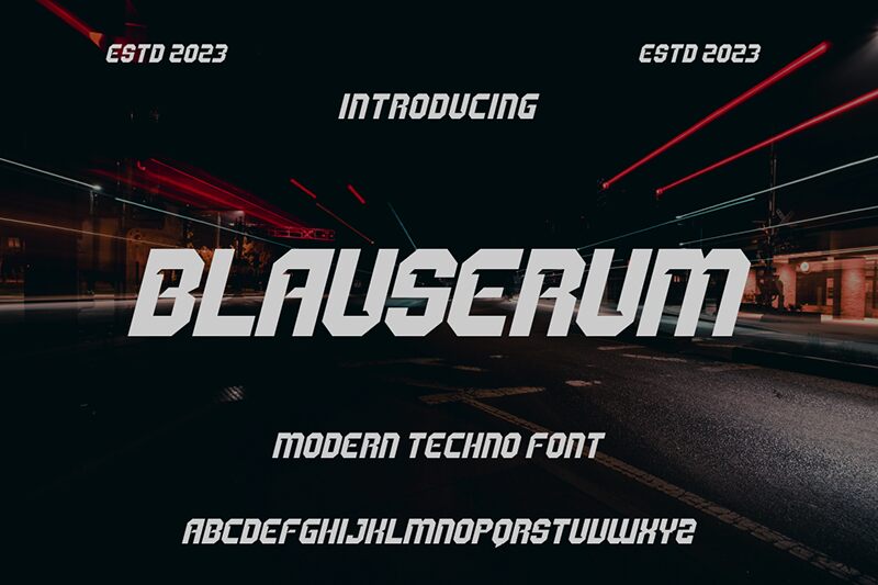 BLAUSERUM الخط