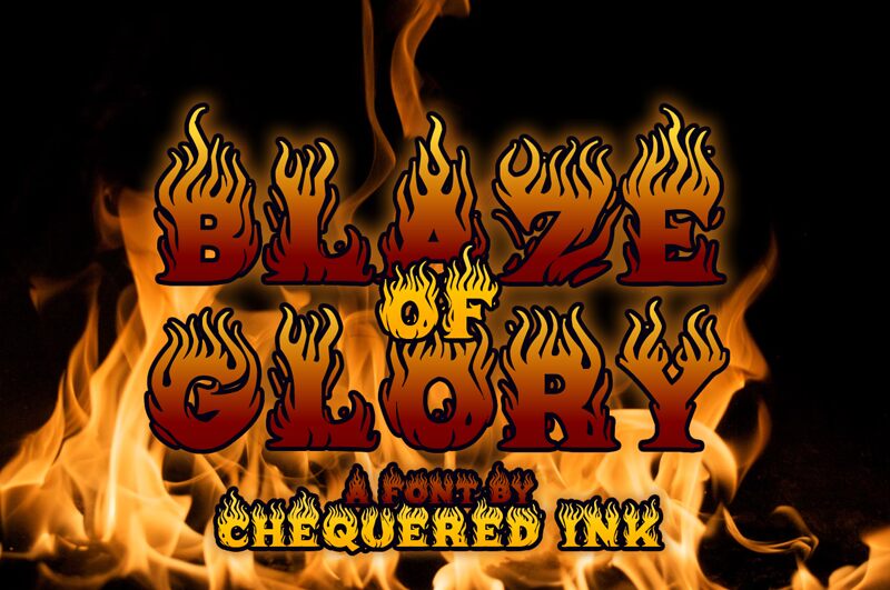 Blaze of Glory Czcionka