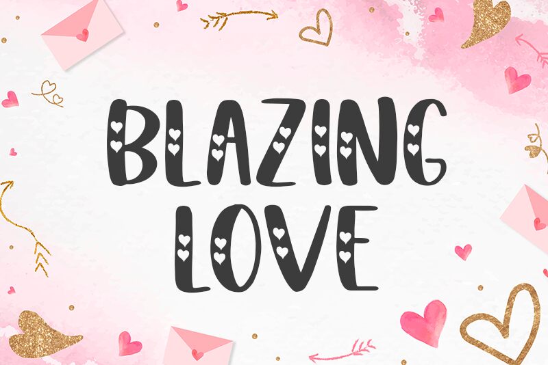 Blazing Love Schriftart