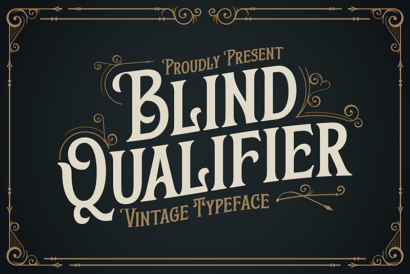 Blind Qualifier Schriftart