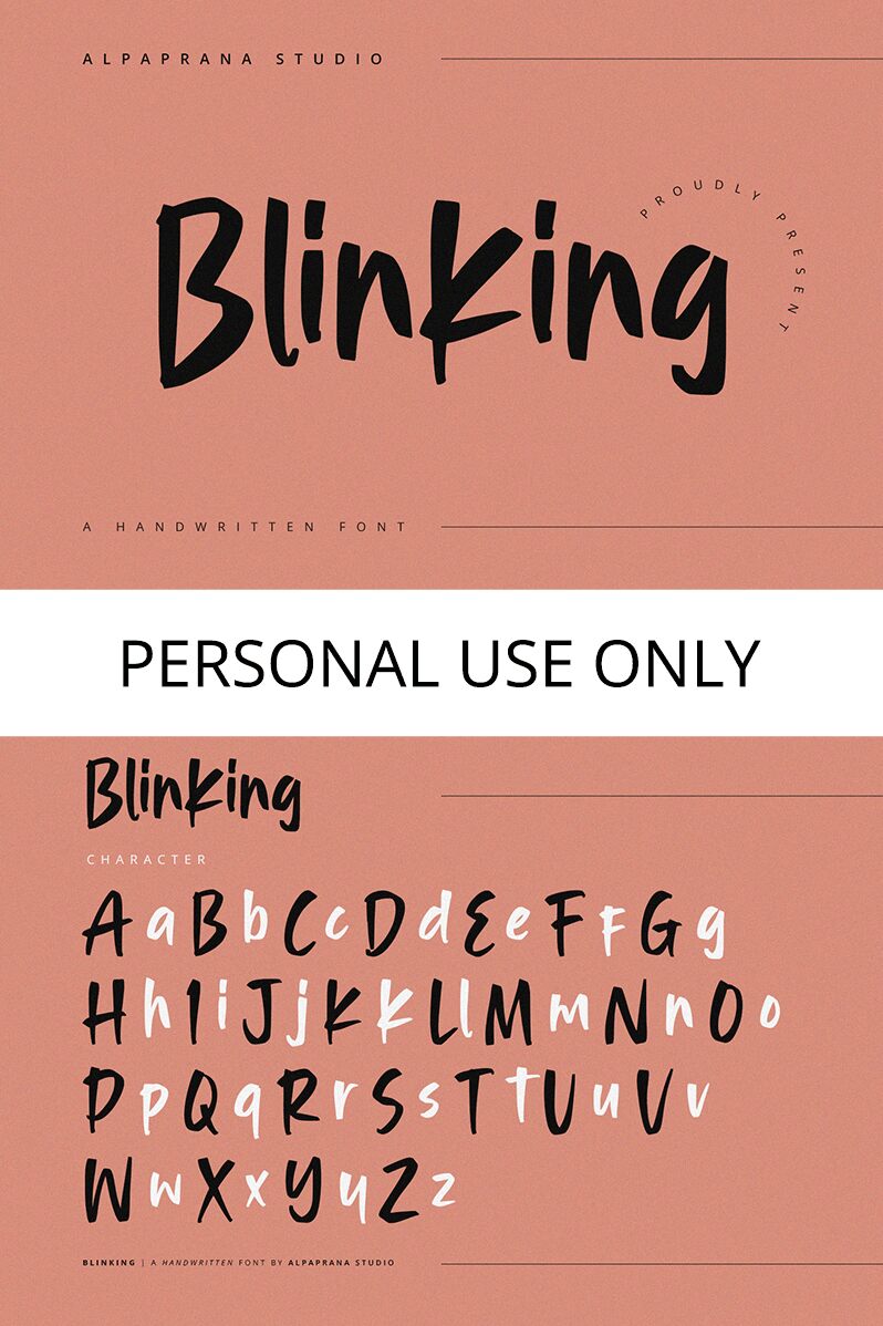 Blinking Schriftart