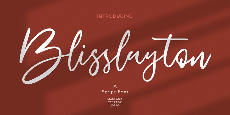 Blisslayton Druh písma