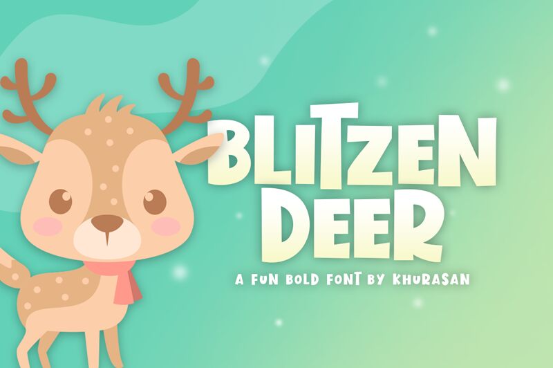 Blitzen Deer Schriftart