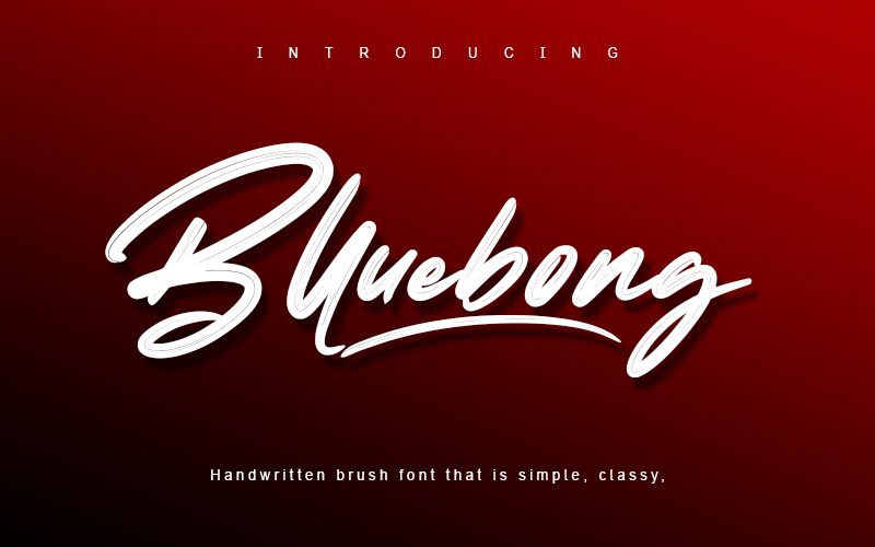Blluebong Schriftart