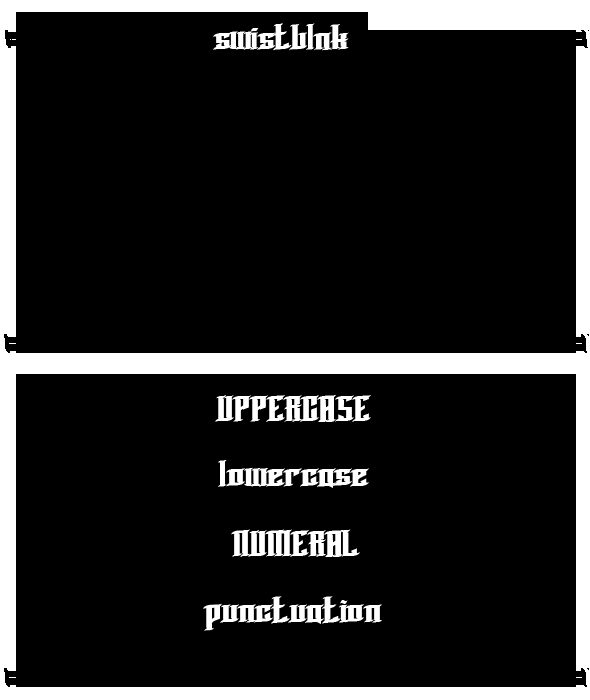 BLNK Taper Lucker Schriftart