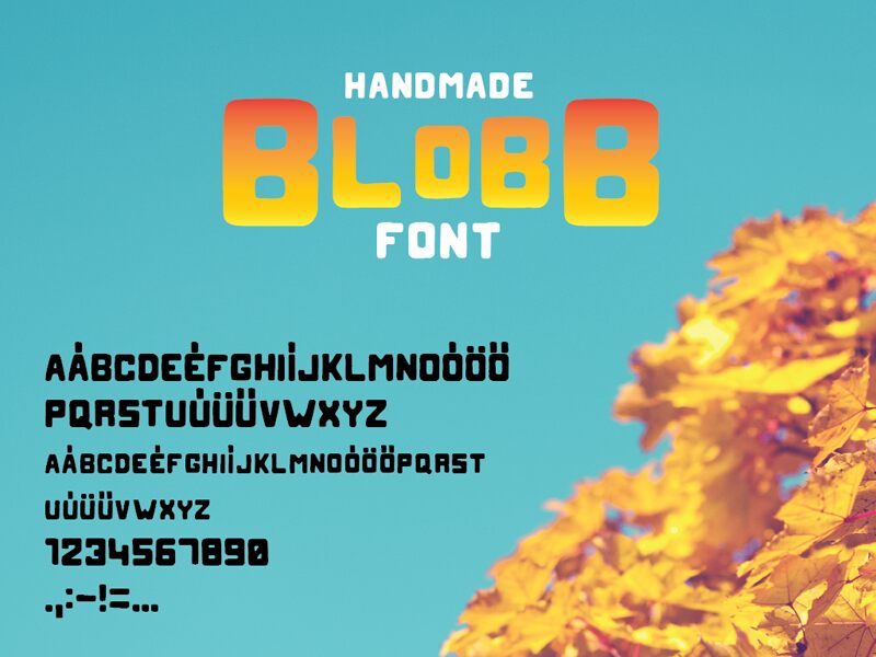 Blobb Schriftart