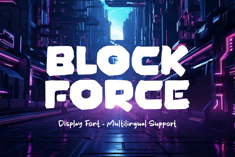 Block Force Druh písma