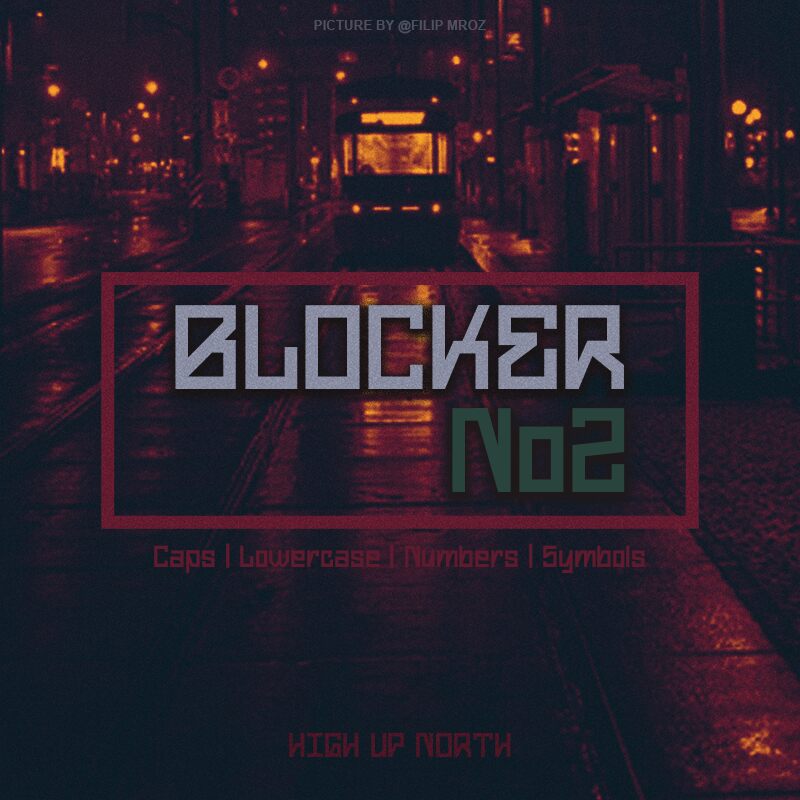 Blocker Schriftart