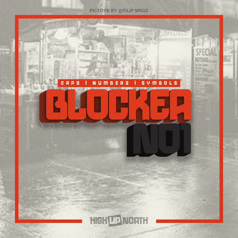 Blocker Schriftart