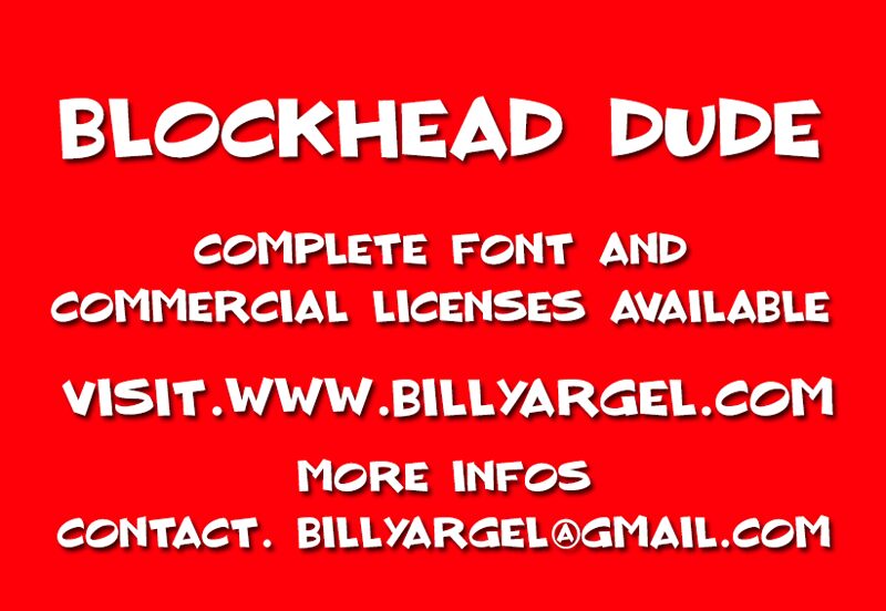 BLOCKHEAD DUDE Schriftart