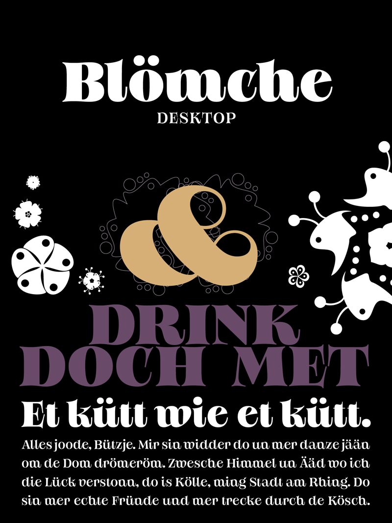 Bloemche Schriftart